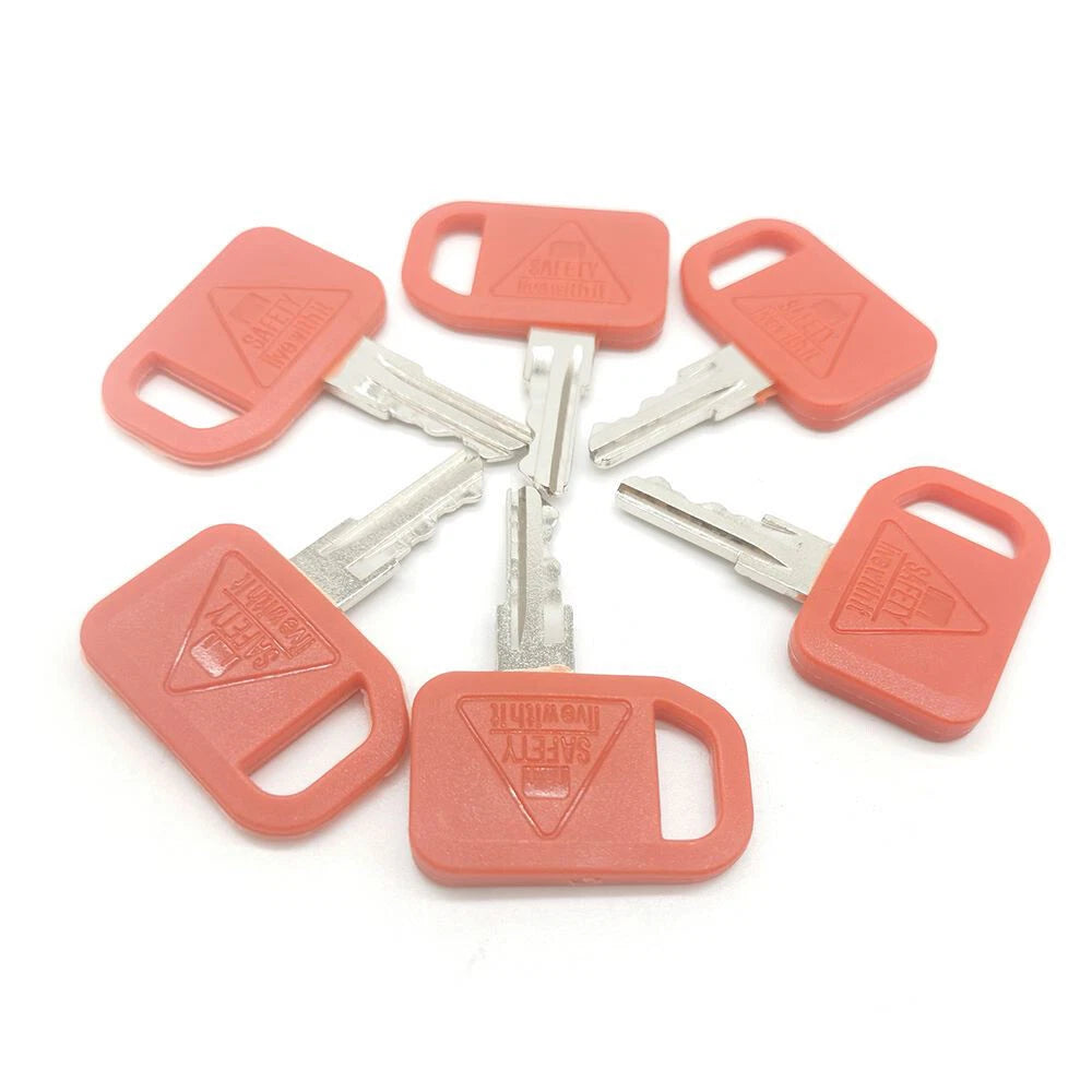 6 Pcs Ignition Keys AT195302 AR51481 for John Deere 1200 210C (2000–2005)