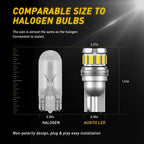 2X T10 194 CANBUS LED License Plate Light Bulbs for