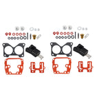 2 Sets Carburetor Kit 439076 for Johnson Evinrude V6 150-235 HP (1990-1999)