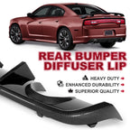 Rear Diffuser Bumper Lip Valance for Dodge Charger SRT8 (2012–2014) Carbon Fiber