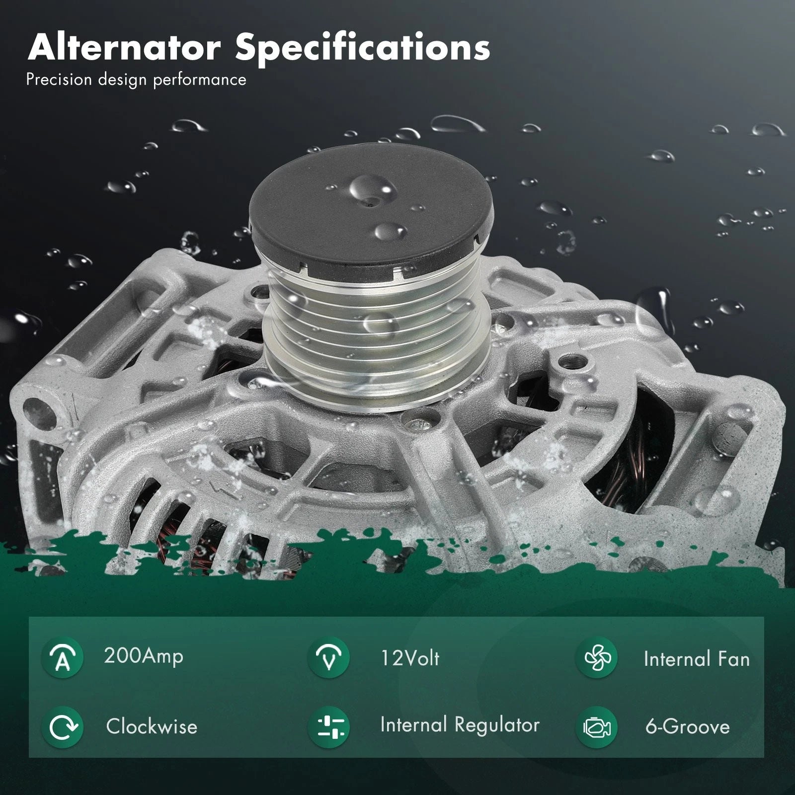 Alternator for Mercedes Vito 115D (2003–2010) 23248 8EL738211-351 220-5520