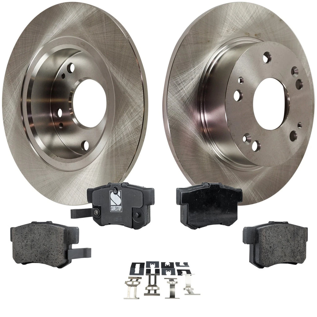 Rear Brake Disc Rotor and Pad Kit for Honda Accord, Acura TSX (2003–2008)