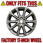 17 Inch Gloss Black Wheel Skins Replacement for Ford Fusion SE (2016–2017)