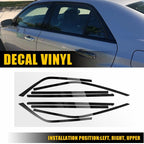 Gloss Black Chrome Delete Window Cover Decal for Chrysler 300 (2011–2023)