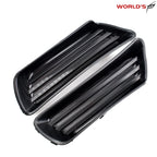 Set of 2 Bumper Fog Light Lamp Covers Trim Black for Toyota Camry (2007–2009)