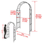 Garden Archway Trellis for Yard Decor and Patio Structure (89.5in)