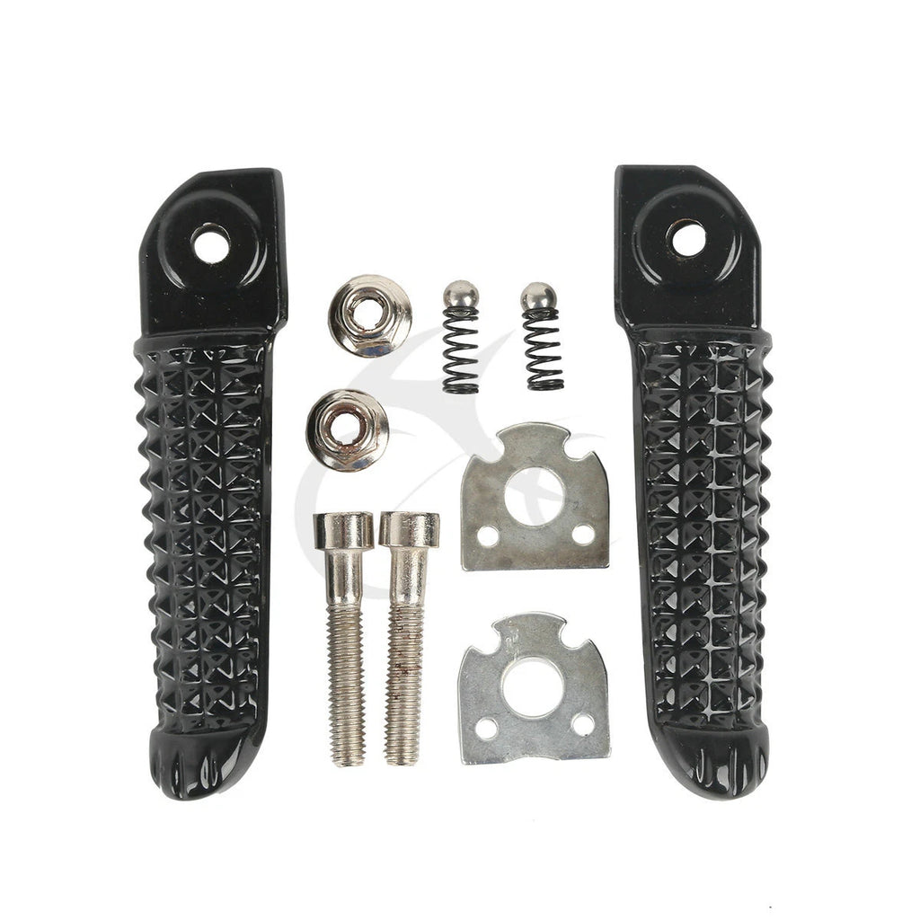 Black Foot Pegs for Yamaha YZF-R1 (1998–2025), R6 (2003–2020)