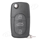 3X Key Fob Case Shell Blade HAA for Audi A2 A3 A4 A6 A8 TT (2000–2019)