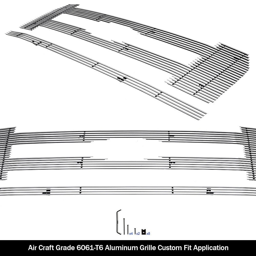 Aluminum Chrome Billet Grill Insert for Ford F-150 (2015-2017)