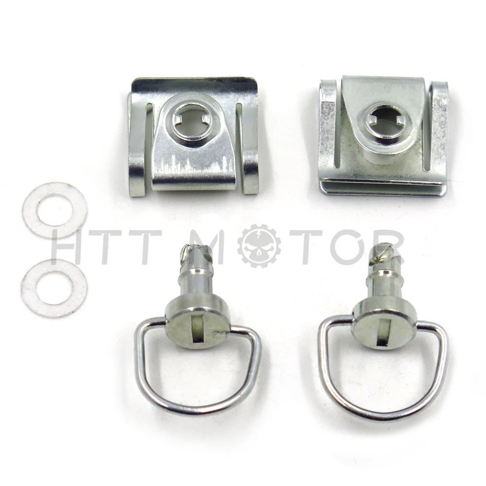 Set of 4 Chrome Quick Release Fasteners for HTT Fairing Bolts