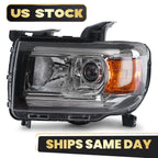 Halogen Headlight with Bulb & LED DRL Projector for GMC Canyon (2015–2022)