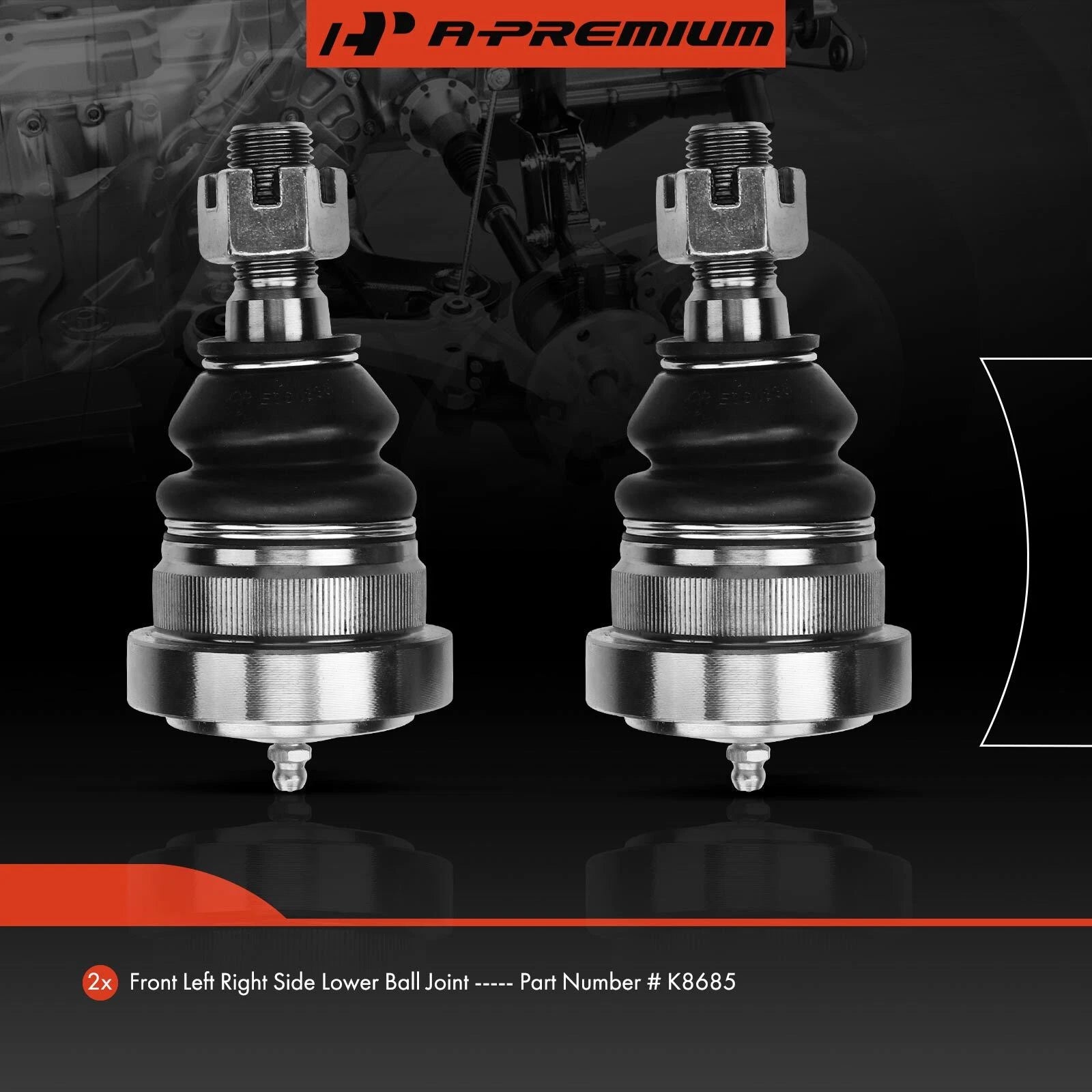 2X Front Lower Ball Joint for Ford Crown Victoria (1995-2002)