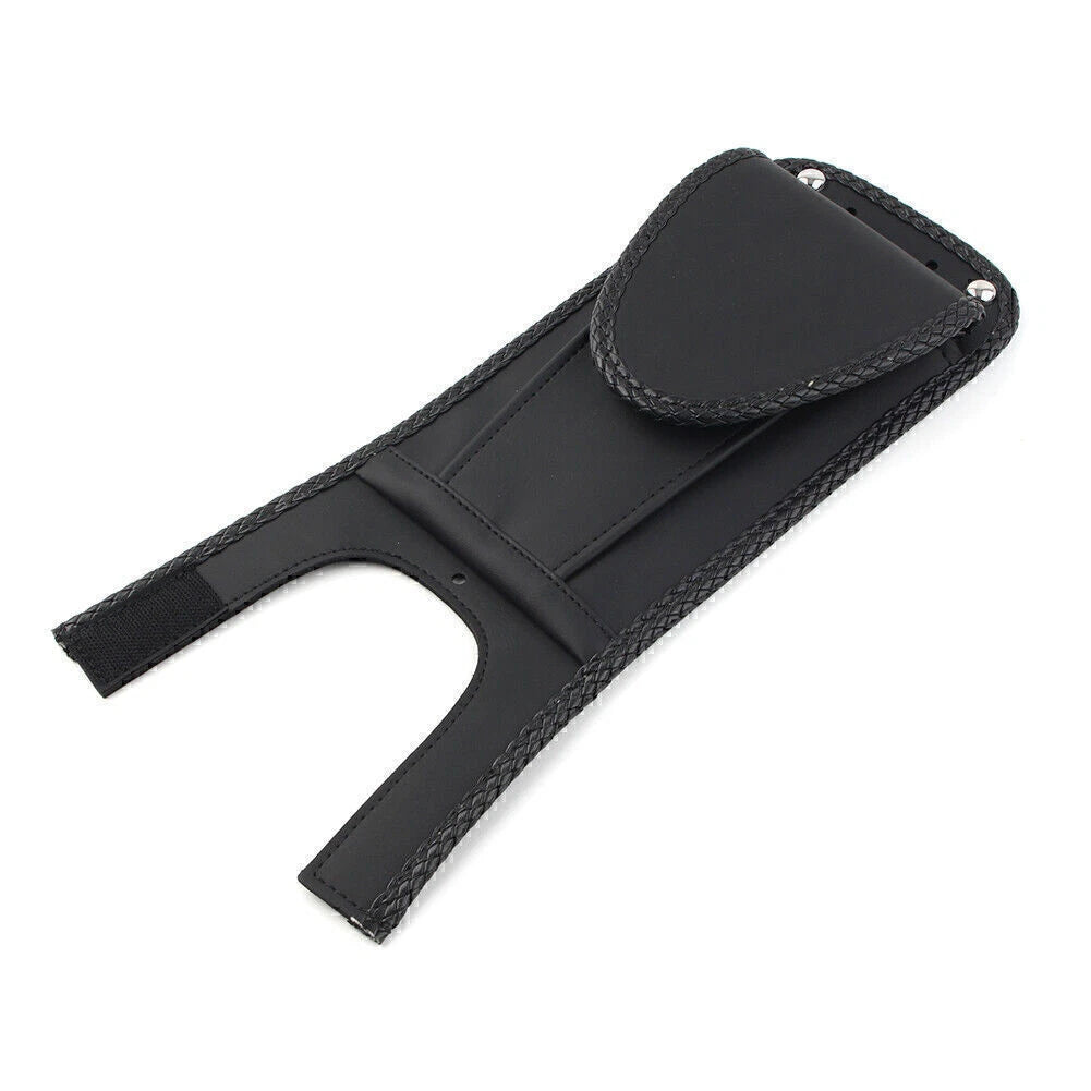 Black Tank Bib with Pouch for Harley Softail Fat Boy (FXST FXSTB FLST)
