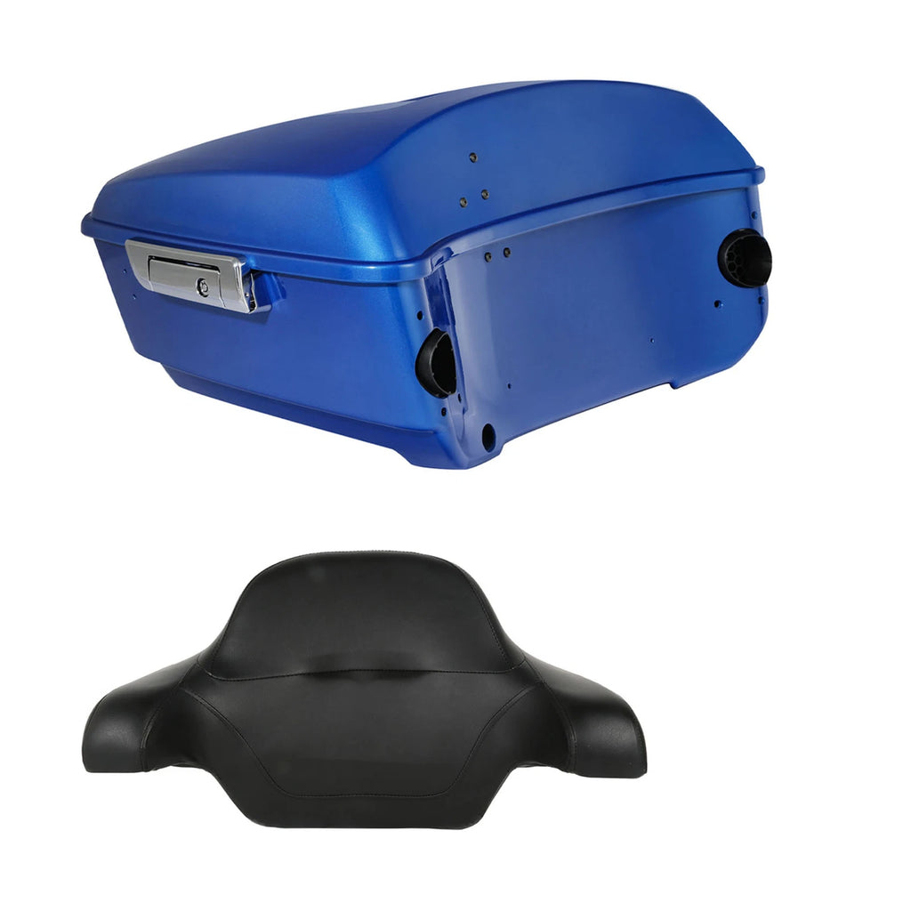 King Trunk Backrest for Harley Street Road Glide (2014–2024) Electric Blue