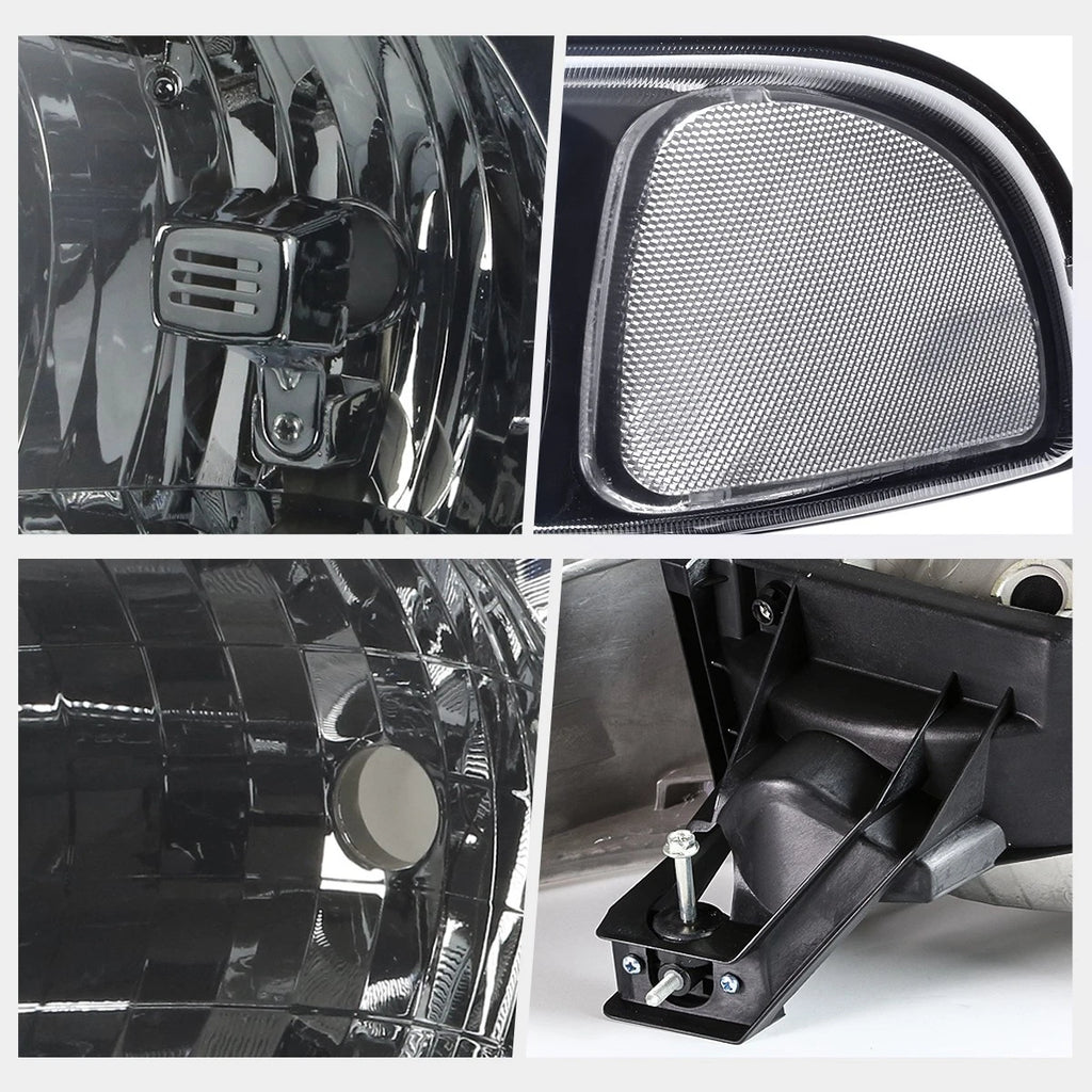Left Side Headlight for Chevy Trax (2015–2016) Chrome Housing Amber Corner