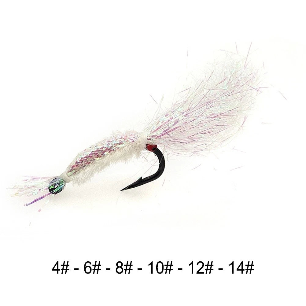Set of 5 Fly Fishing Hooks 2g for Various Sizes (4/6/8/10/12/14)