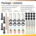Rear Lower Upper A-Arm Bushing Kit for Polaris Sportsman MV7 400-800