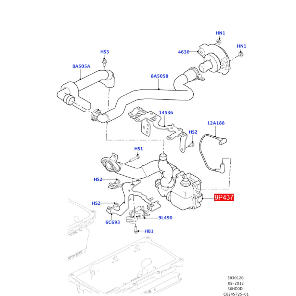 Intake Manifold Symposer for Land Rover Range Rover, Jaguar F-Type, F-Pace, XE (2013–2021)