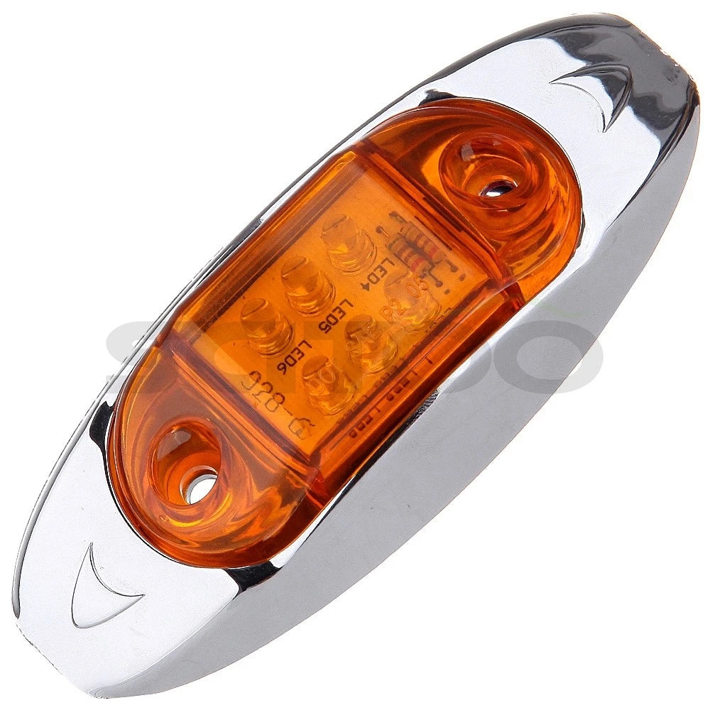 5PCS Amber Red Side Marker for Freightliner Century Class (1997)