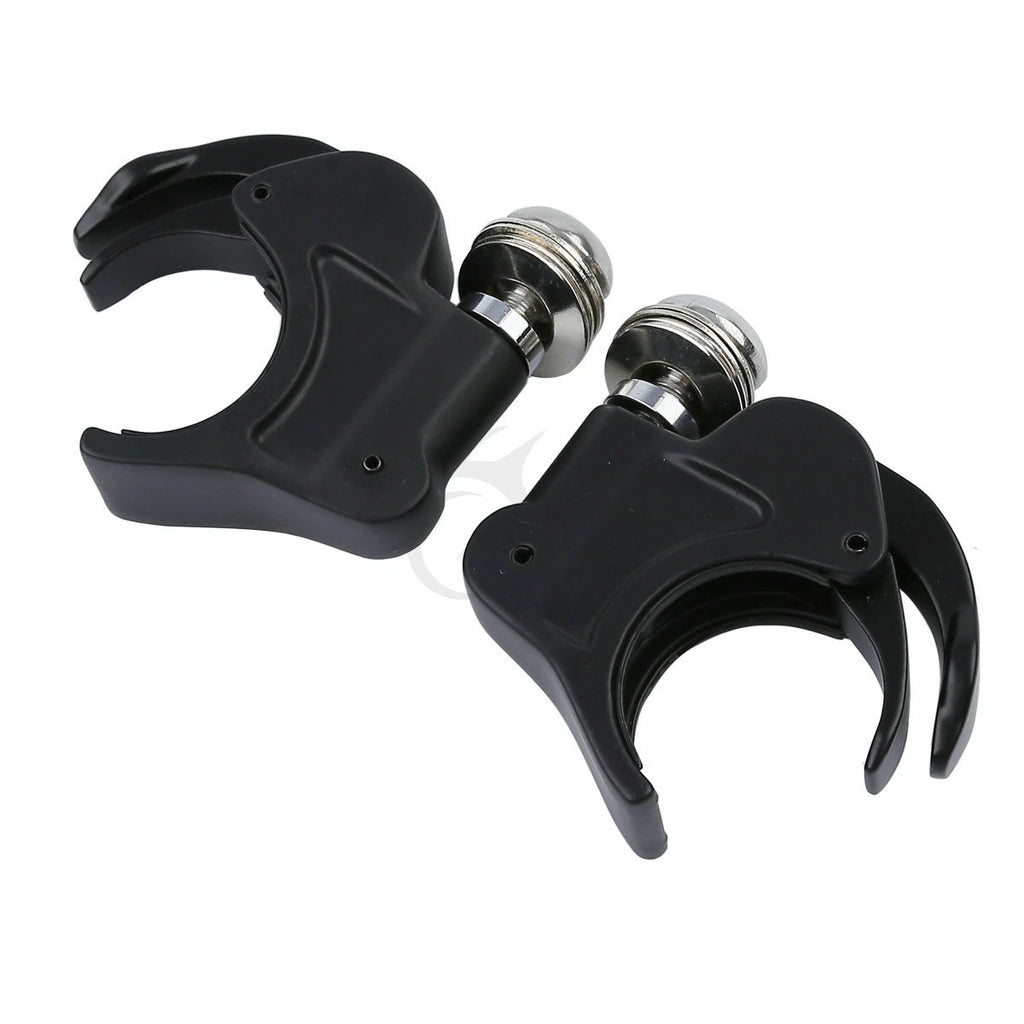 Set of 4 Black 41mm Windshield Clamps for Harley Softail FXST (1988–2013) FXDWG (1993–2005)