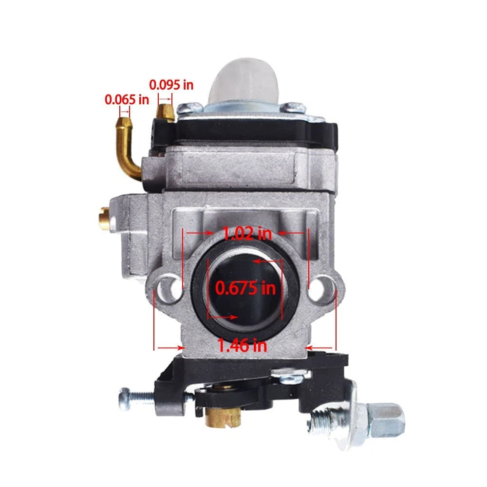 Carburetor and Gasket for Powermate PCV43 Tiller (Gas 2 Cycle 43cc)