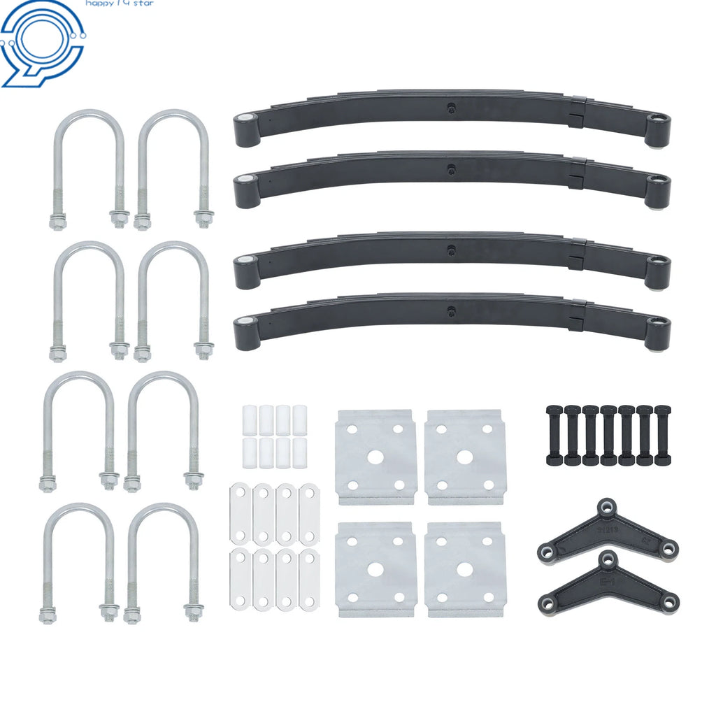 5-Leaf Spring Kit for Tandem Axle (3000lbs/Axle, Total 6000lbs Capacity)