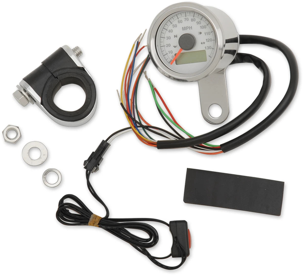 Programmable Speedometer with Indicator Lights for Drag Specialties