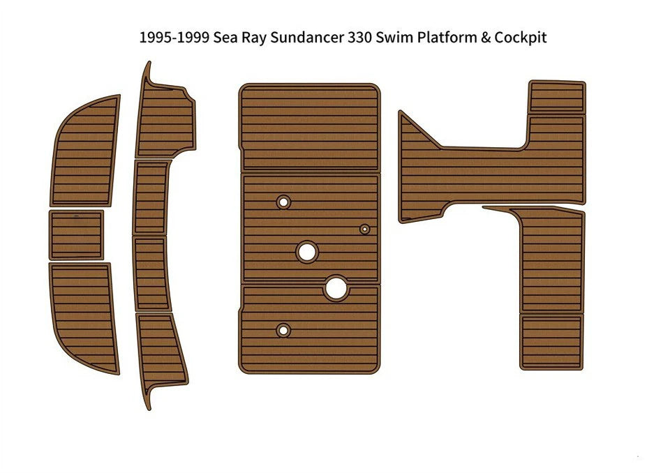 EVA Pad Deck Floor Mat for Sea Ray 330 Sundancer (1995–1999)