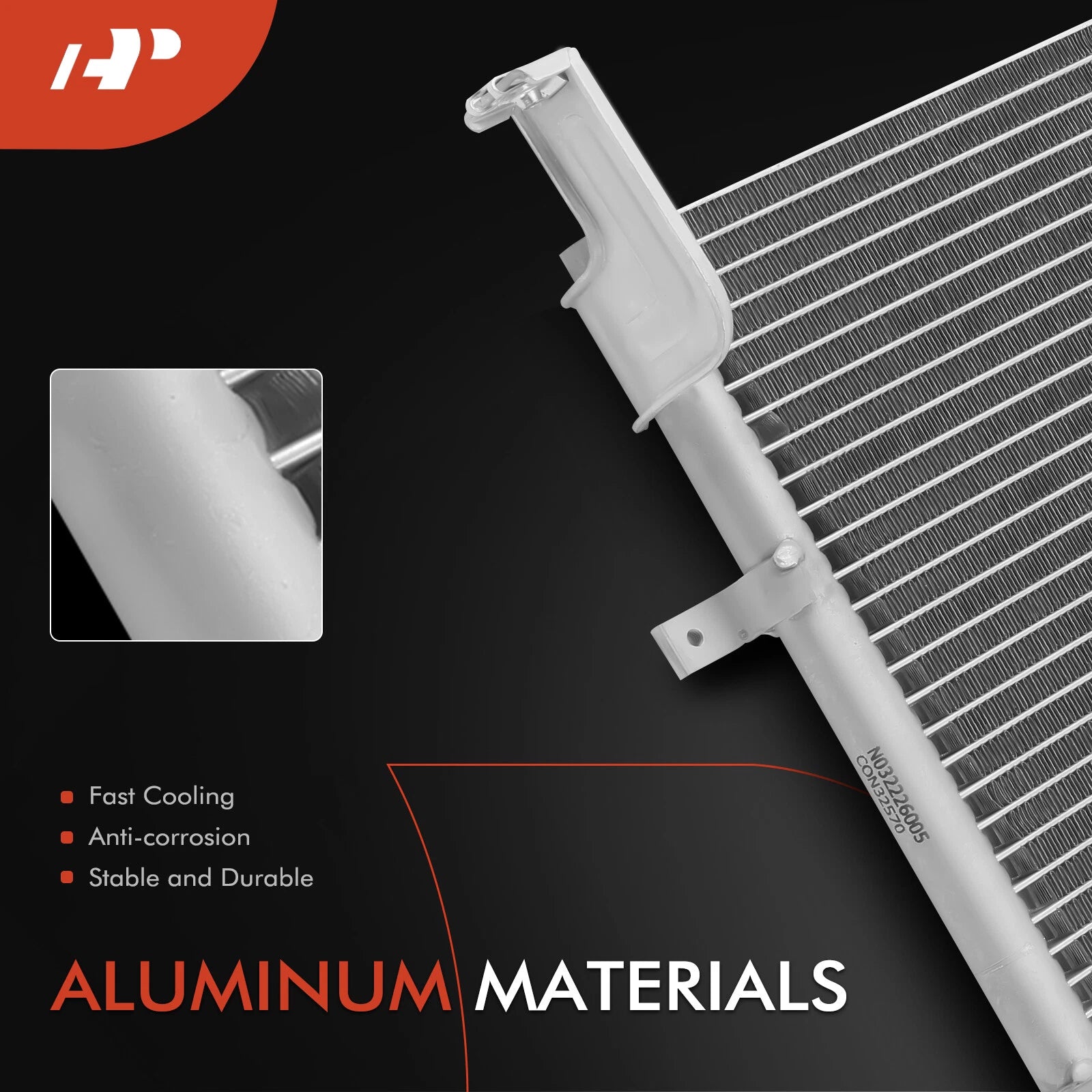 A/C Condenser with Bracket for Hyundai Sonata (2003-2004)
