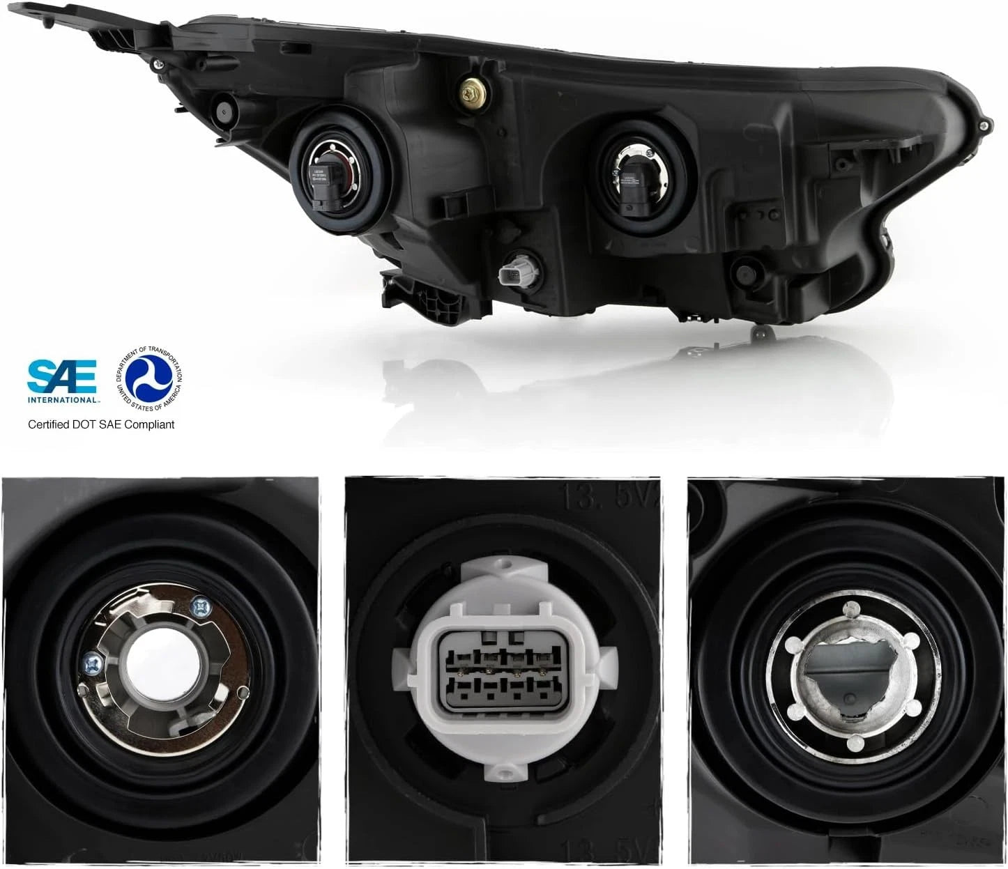 Projector Headlights for Honda CR-V (2017–2022) Halogen LED DRL