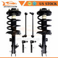 Front strut shocks and tie rod kit for Nissan Quest (2004–2009)