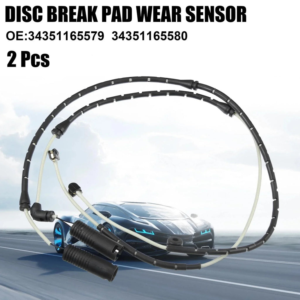 2pcs Front Rear Disc Brake Pad Wear Sensor for BMW X5 (2000 - 2006)