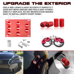 Red Tow Hook, License Plate, Air Valve, Release Fastener for Lexus (2011-2020)