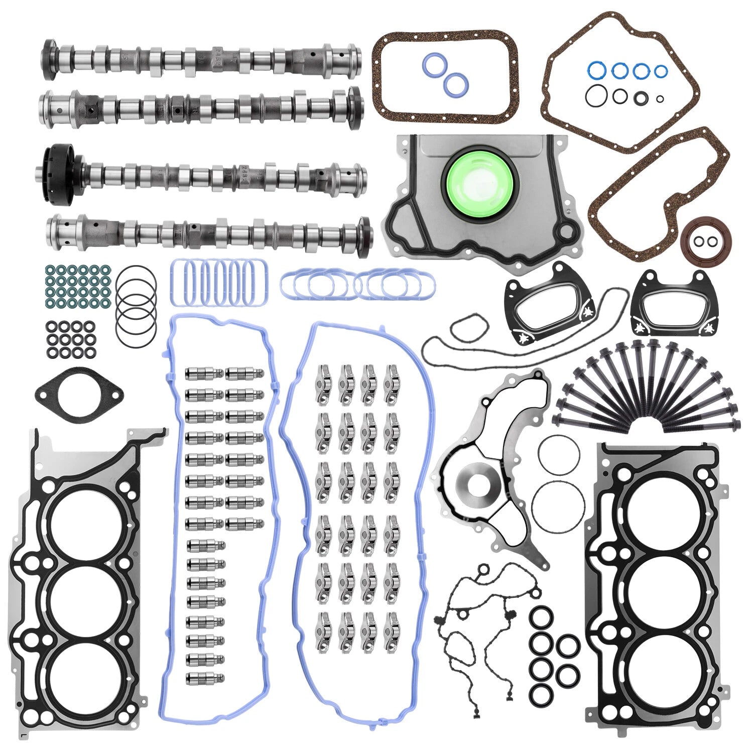 Engine Camshafts Rockers Lifters Timing Chain for Ram 1500 3.6L V6 (2013–2016)
