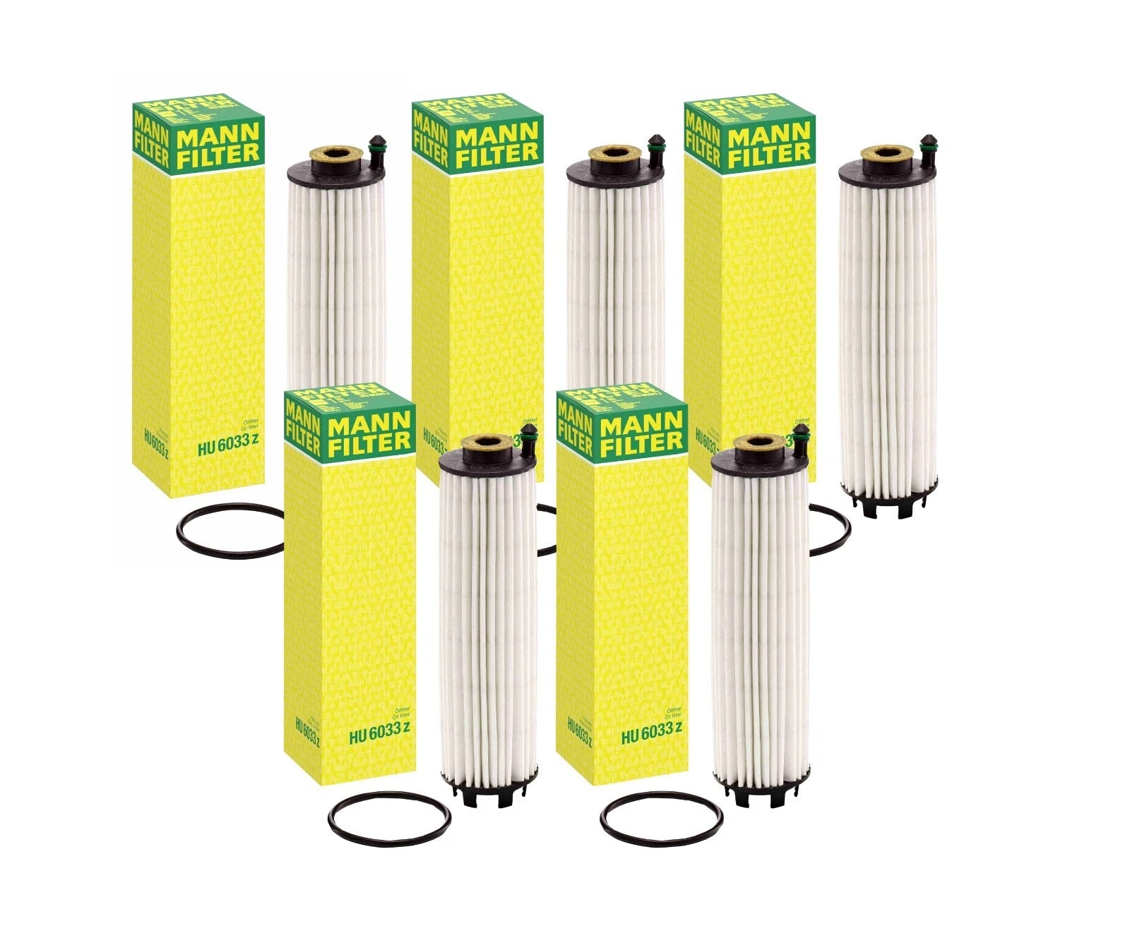 Set of 5 Engine Oil Filters for Benz W205 W206 X254 C300 C43 AMG GLC43 AMG