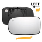 Left Side Heated White Mirror Glass for Chrysler Dodge Charger 