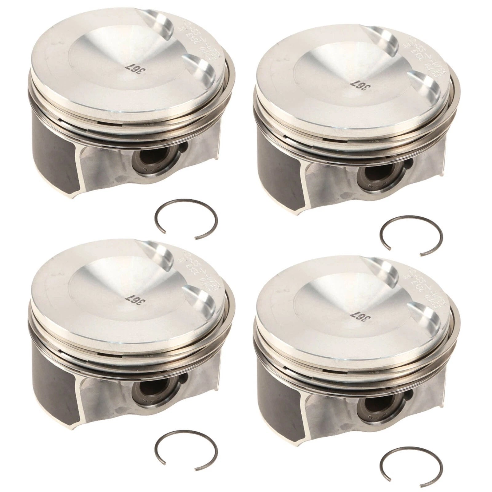 Set of 4 Engine Pistons for Audi A3 A4 A5 A6 VW CC Eos GTI Jetta (2006–2020)