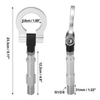 Tow Hook Screw Set for Audi A5 S5 RS5 (2010–2017) - Silver Tone Round