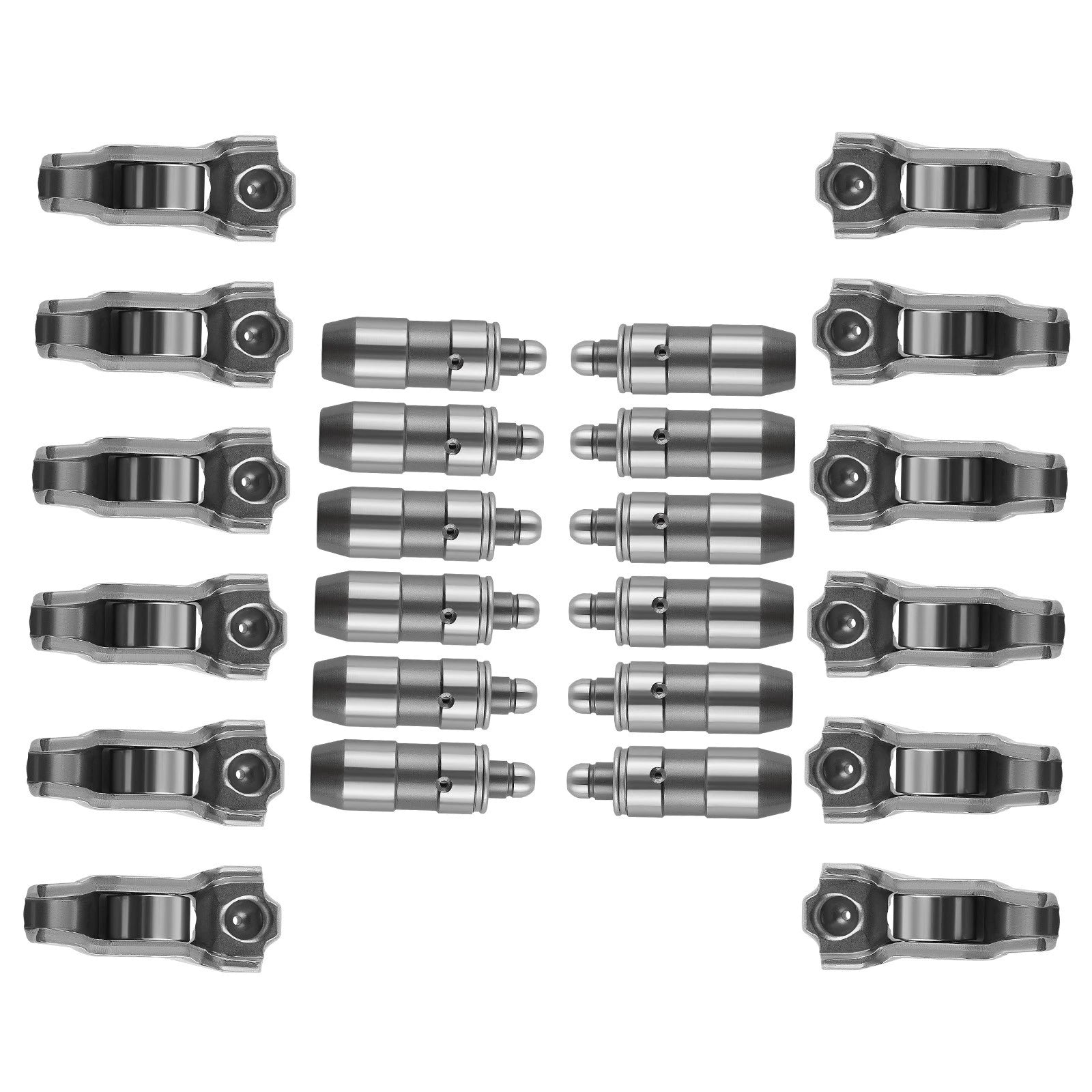 24pcs Rocker Arms & Lifters for Ford Mustang F150 4.6L 5.4L V8 (2005–2010)