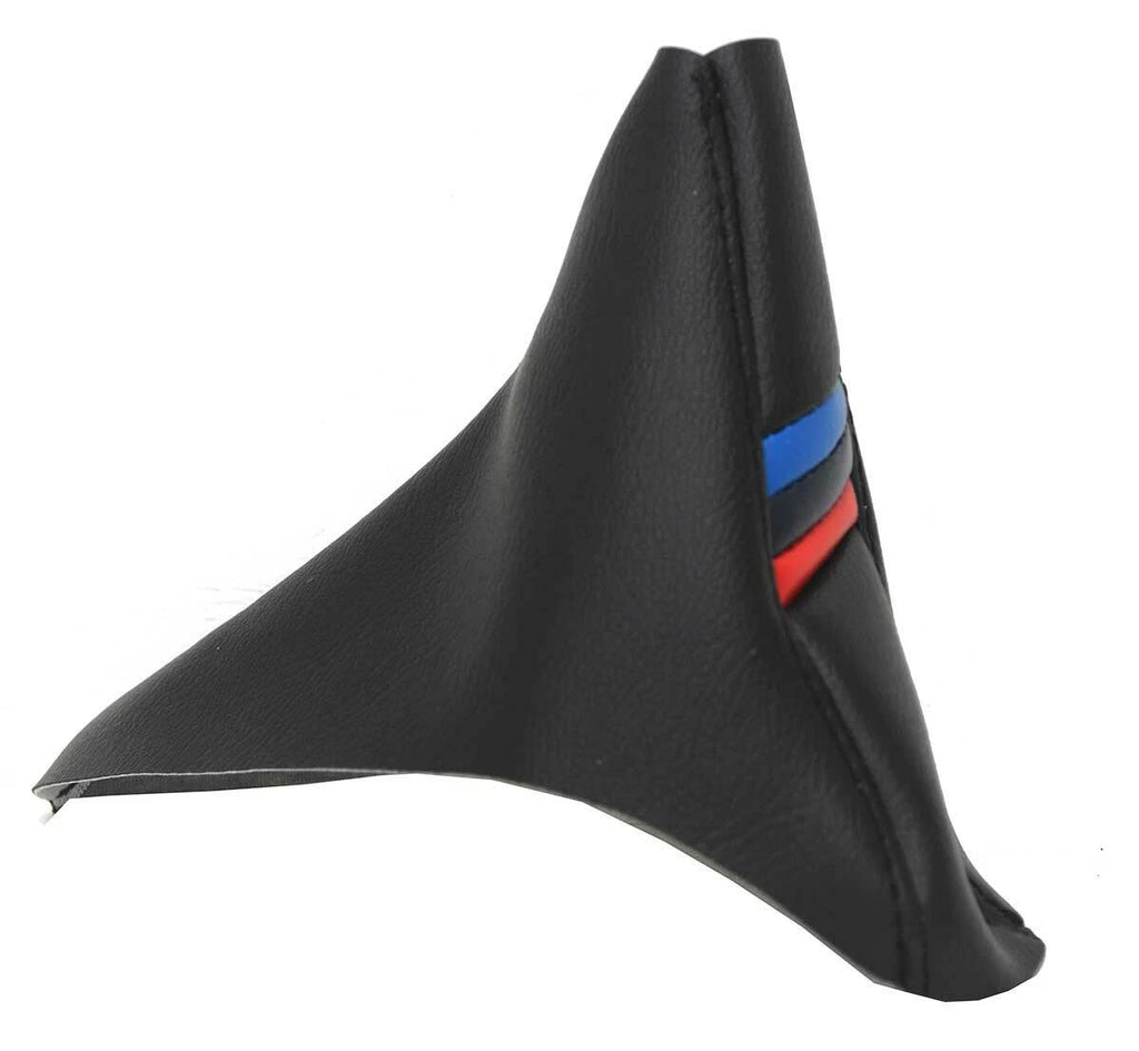 Leather Emergency Brake Boot Cover for BMW E90 (2005–2013) M Style Stripes