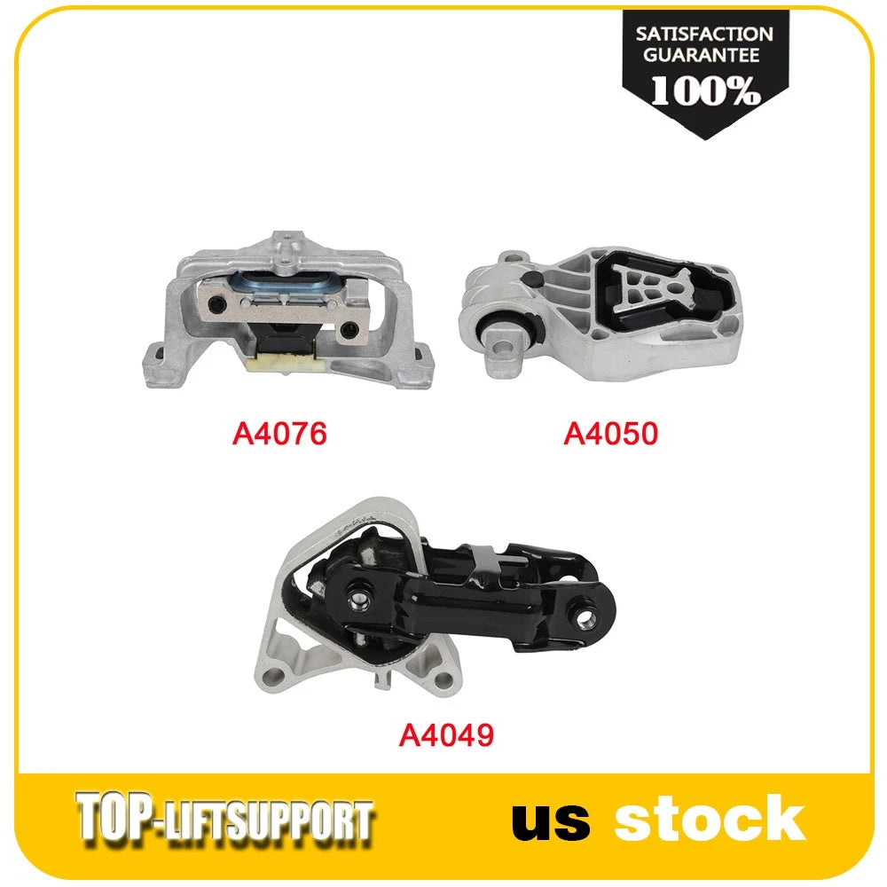 3Pc Engine Motor Mount Set for Mercedes GLA45 AMG (2015–2019)