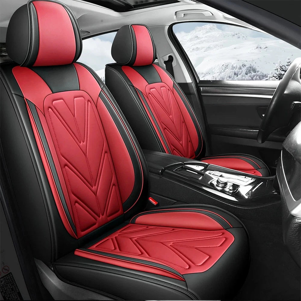 Full Set of Luxury Leather Car Seat Covers for Nissan