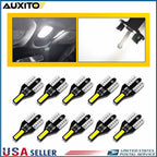 2X T10 LED License Plate Light Bulbs for Make Model (YYYY–YYYY)