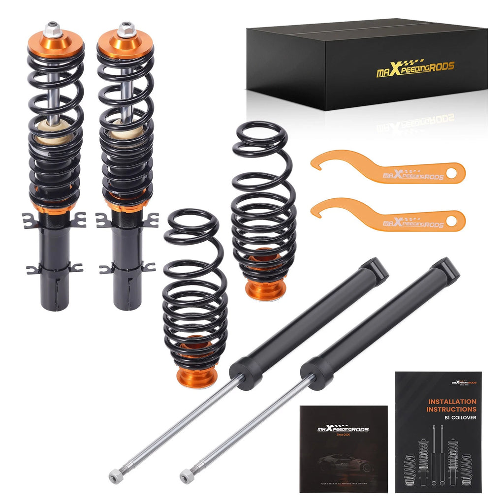 Coilovers Kit for VW Golf Jetta MK4 (1999-2004) Adjustable Height Suspension