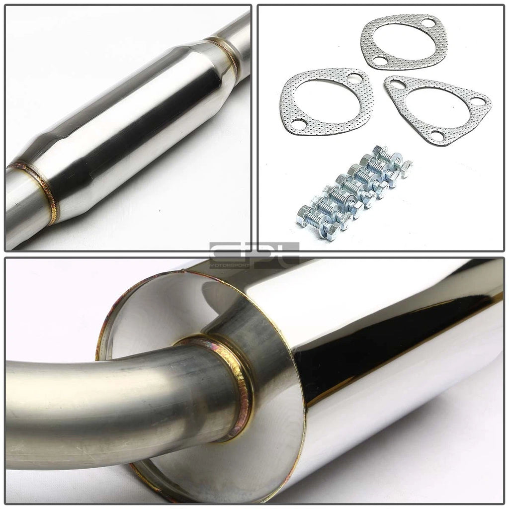 4" Rolled Muffler Tip Racing Catback Exhaust System for Honda Civic Si EP3 (2002–2005)