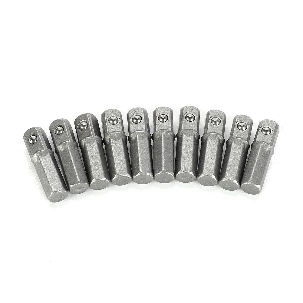 Socket Adapter Converter 25mm 1/4" Hex to 1/4" Square Drive