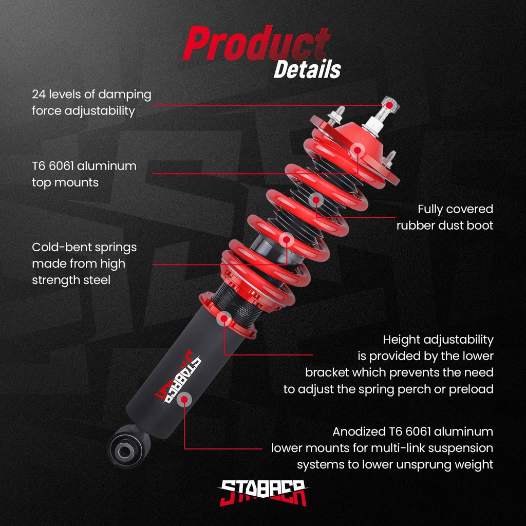 Adjustable Coilover Struts for Mazda Miata MX5 (1990-2005)