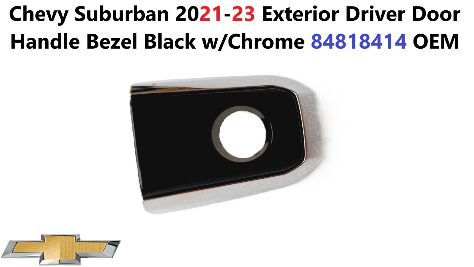 Exterior Driver Door Handle Bezel for Chevy Suburban (2021–2023) 84818414