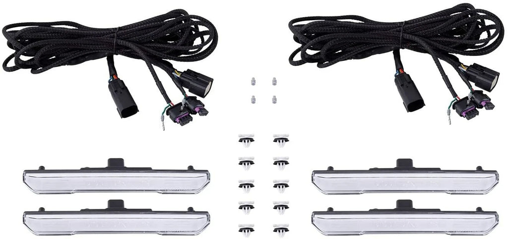 Sequential Clear LED Sidemarkers for GMC Sierra HD (2020–2023)