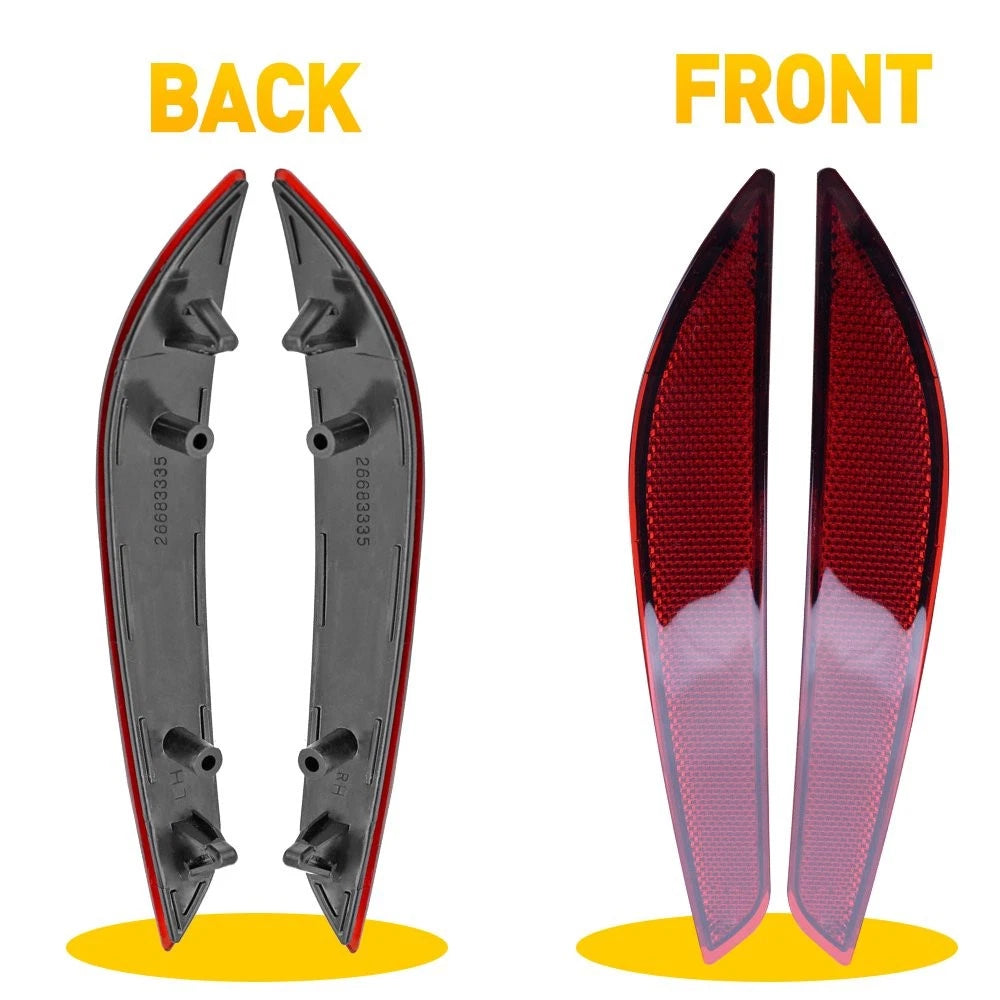 Rear Bumper Reflector Lights Cover for Chevrolet Cruze (2016–2019)